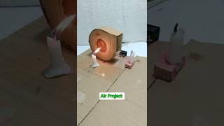 Air Power Experiment • Candle experiment tech fan youtubeshorts [upl. by Merari610]