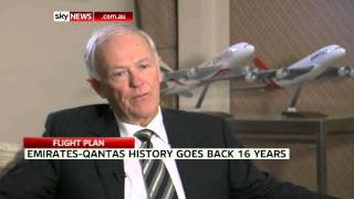 Tim Clark CEO Emirates speaks about the Qantas tieup [upl. by Sedda]