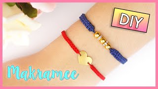 DIY MAKRAMEE ARMBAND  Macramé FREUNDSCHAFTSARMBÄNDCHEN Anleitung Für Anfänger [upl. by Mable407]