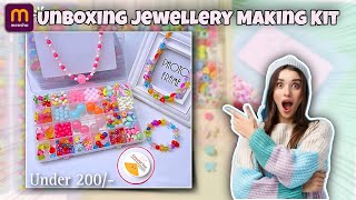 Unboxing Jewellery Making Kit  Under 200 Jewellery Making beads  Unboxing Of Jewellery kit [upl. by Riley]