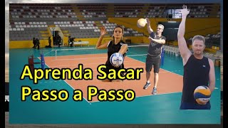 SAQUE POR BAIXO PASSO A PASSO  VOLEIBOL [upl. by Emarie752]