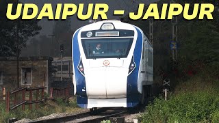 Train Spotting near Udaipur  Mewar Express amp Vande Bharat Express [upl. by Moffitt375]