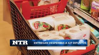 Entregan despensas a 427 difuntos [upl. by Ennadroj711]