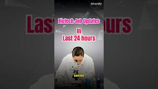 Hot Biotech Job Updates from the Last 24 Hours for Freshers amp Experienced  Expires Soon jobs new [upl. by Sualokin]