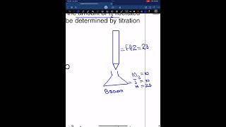 Calculation of iodometric titration 970133oN10 titration alevel calculation mole [upl. by Ettenotna]