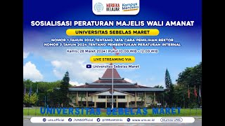 SOSIALISASI PERATURAN MAJELIS WALI AMANAT UNIVERSITAS SEBELAS MARET [upl. by Stonwin]