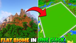 3 SECRET COMMAND IN MINECRAFT🔥  Change any Biome into Flat Plain in 1 Click [upl. by Nylatsirk]