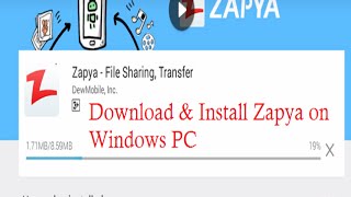 How to install Zapya for PC windows 811087 Laptop [upl. by Lashoh955]