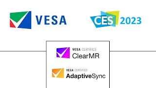 VESA CES 2023 AdaptiveSync Display and ClearMR Demo [upl. by Vallery176]