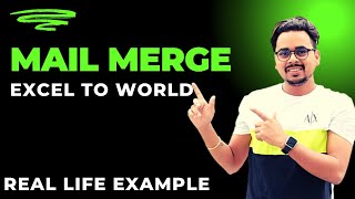 Mail Merge from Excel to Word  Mail Merge in Hindi  What is Mail Merge in MS Word  Mail Merge [upl. by Anait]