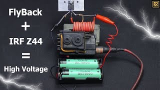 FlyBack Driver with mosfet Z44  How to create high  voltage current [upl. by Lemuelah]