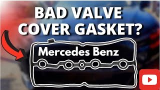 how to change Mercedes valve cover gasket Mercedes engine mounts replacement [upl. by Galitea]