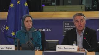 Conférence au Parlement européen Avec la présence de Maryam Radjavi [upl. by Mosier]