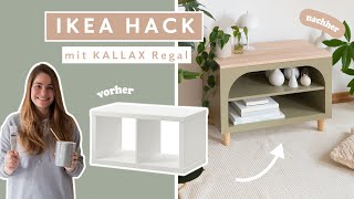 EXTREM Ikea Hack Makeover  KALLAX Regal mit Einsatz amp Streichen verschönern [upl. by Leitman809]