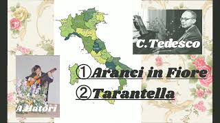 Ｃ．テデスコCTedesco①花咲くオレンジＯｐ．８７ｂ（Aranci in Fiore）、➁タランテラＯｐ．８７ａTarantella‥‥ギター羽鳥 彰Akira Hatori [upl. by Rodrick]