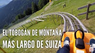 Rodelbahn Pradaschier  Tobogán de montaña  Suiza  der längsten Rodelbahn der Schweiz [upl. by Innavoij972]