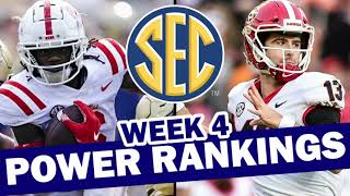 SEC Week 4 Power Rankings from SG1 Sports [upl. by Llerahc]