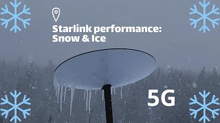 Starlink satellite internet speed test under heavy snowstorm and inclement weather conditions [upl. by Notserc]