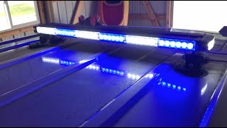 XRIDONSEN 284 inch Blue White Magnetic Roof Top Emergency Firefighter Police Lights for Vehicles [upl. by Derby619]