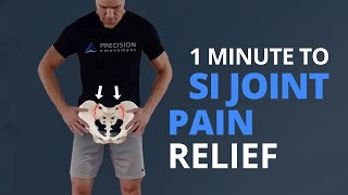 1 Quick Exercise for SI Joint Pain Relief and Piriformis Syndrome [upl. by Annahsed]