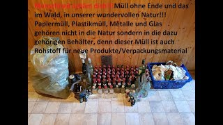 NaturCleanUp  Müllsammelaktion im Thüringer Wald  Menschheit schäm DichMüll ohne Ende  Grausam [upl. by Aseral948]