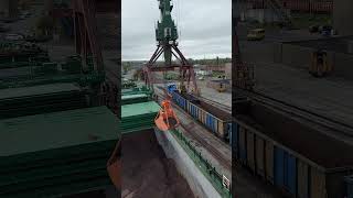 ZINC CONCENTRATE CARGODischarging Operation youtubeshorts [upl. by Arahahs155]