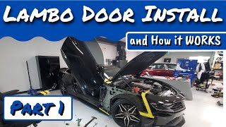 DIY lambo door kit installation Step by step in 2021 camaro [upl. by Yorker]