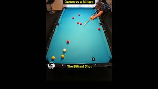 Carom vs a billiard shot [upl. by Habeh595]