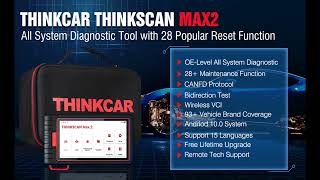 Thinkscan Max2 OELevel Diagnostic Scan Tool  Features Highlight [upl. by Brigg353]