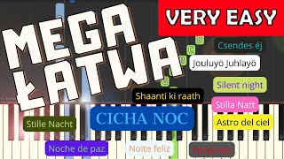 🎹 Cicha noc  Piano Tutorial MEGA ŁATWA wersja 🎵 NUTY W OPISIE 🎼 [upl. by Derf]