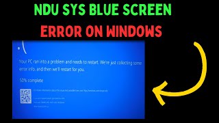 How to Fix Ndusys Blue Screen Error on Windows 11 [upl. by Assirek]