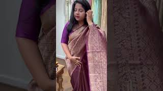 Silk organza antique zari brocade saree [upl. by Kiraa878]