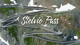 Passo dello Stelvio  The Stelvio Pass by drone  4K UHD Stilfser Joch [upl. by Ahseenat]