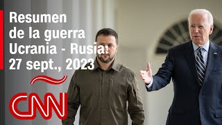 Resumen en video de la guerra Ucrania  Rusia 27 de septiembre de 2023 [upl. by Ehtnax256]