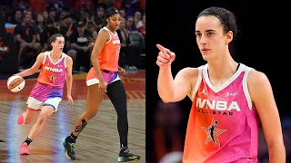 Caitlin Clark And Angel Reese TEAM UP In First WNBA All Star Game 🔥 [upl. by Bbor515]