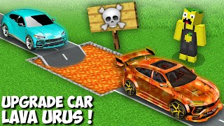 I upgrade MY LAMBORGHINI URUS WITH LAVA in Minecraft  NEW LAVA LAMBORGHINI URUS SUPER CAR [upl. by Annaeirb627]