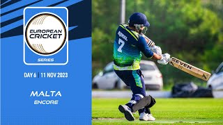 🔴 ECS Malta Encore 2023  Day 6  T10 Live Cricket  European Cricket [upl. by Onoitna]