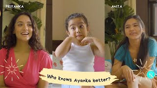 Nyano Diaper Presents Nyano Quiz  Who knows Ayanka the best I PriyankaVSAnita [upl. by Zerat]