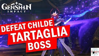 Childe Weekly Boss vs C0 Baizhu Dehya Ayato C1 Keqing Gameplay Battle Showcase [upl. by Eniamrehc510]