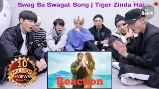 BTS Reaction to bollywood song Swag Se Swagat Song  Tiger Zinda Hai  Salman Khan Katrina Kaif [upl. by Armando]