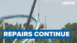 Carowinds starts repairs on Fury 325 coaster [upl. by Ameerahs429]