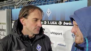 3 Liga  22 Spieltag  SV Waldhof  SG Dynamo Dresden  Interviews [upl. by Nevil]