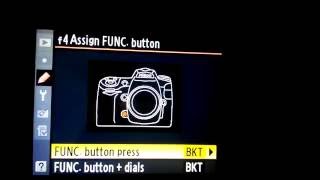 Nikon D300  How to set up Auto Bracketing [upl. by Jodie]