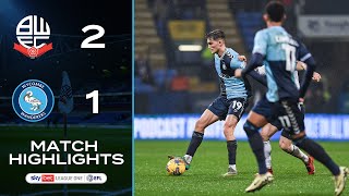 HIGHLIGHTS  Bolton 21 Wycombe [upl. by Sualokin]