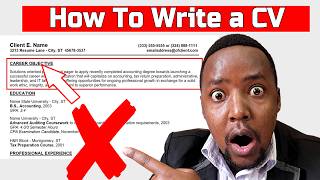 How to write a cv in 2024  CV format for Job Application  CV review [upl. by Greene]