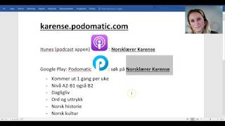 Video 234 Podcasten til Karense God lyttetrening karensepodomaticcom [upl. by Fenn813]