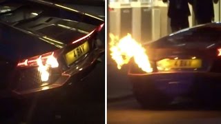 Lamborghini geht in Flammen auf [upl. by Clapper468]