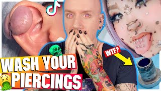 The WORST CRUSTY PIERCINGS On The Internet  New TikTok Piercing Fails 18  Roly [upl. by Travax]