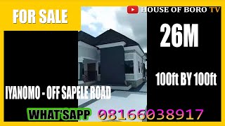 HOUSE FOR SALE AT IYANOMO OFF SAPELE ROAD BENIN CITY EDO STATE NIGERIA [upl. by Ytima]