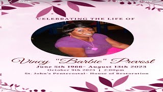 Celebrating The Life Of Vincy quotBarbiequot Prevost [upl. by Zamora]